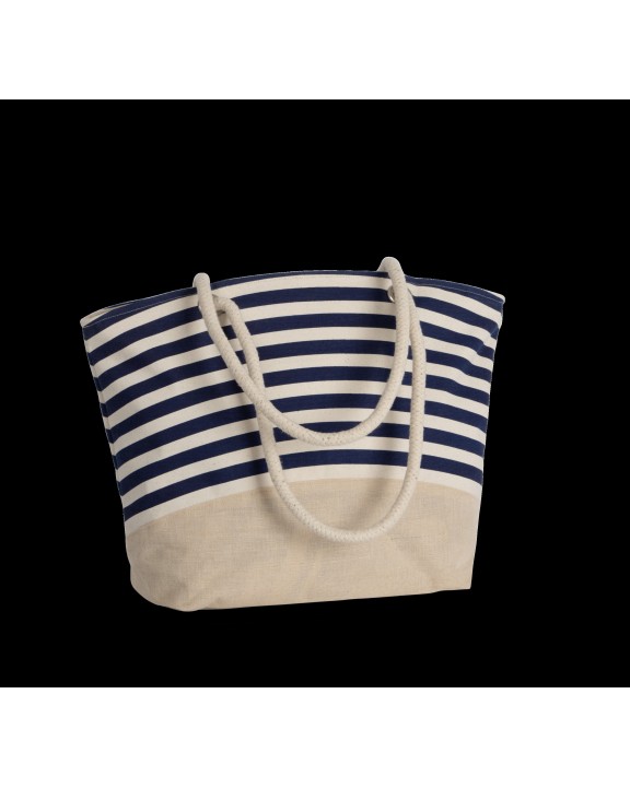 KIMOOD Jute-Shoppingtasche im marinen Stil Tasche personalisierbar