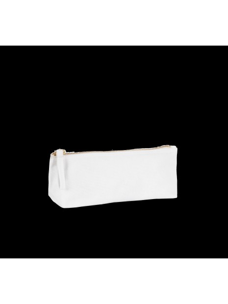 KIMOOD Trousse en coton blanc personnalisable