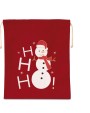 Sac & bagagerie personnalisable KIMOOD Sac coton à cordon motif bonhomme de neige