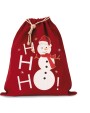 Sac & bagagerie personnalisable KIMOOD Sac coton à cordon motif bonhomme de neige