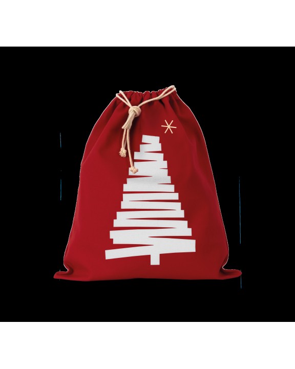 Sac & bagagerie personnalisable KIMOOD Sac coton à cordon motif sapin