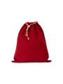 KIMOOD Sac coton à cordon cherry red personnalisable