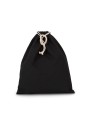 KIMOOD Sac coton à cordon noir personnalisable