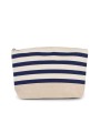 KIMOOD Pochette accessoires imprimé marin naturel/bleu marine personnalisable