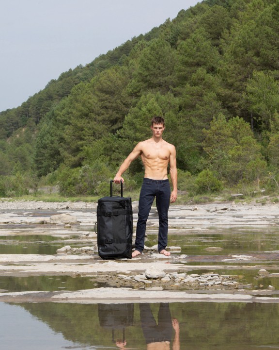 KIMOOD Wasserdichte Trolley-Kabinentasche „Blackline“ – groß Tasche personalisierbar