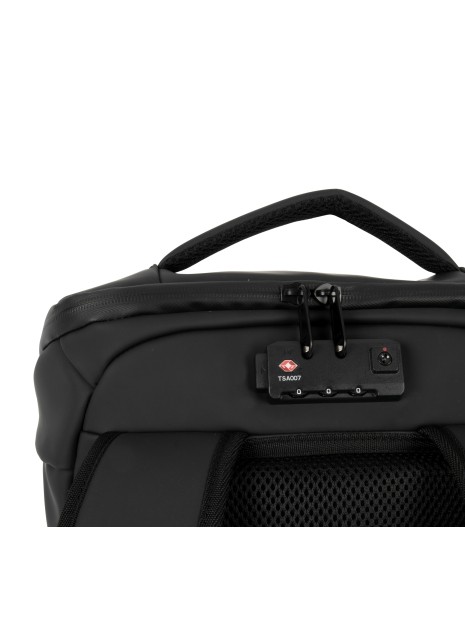 KIMOOD Sac antivol imperméable avec porte-casque noir personnalisable