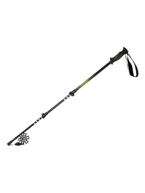 KIMOOD Bâton de trekking télescopique noir/lime brulé personnalisable