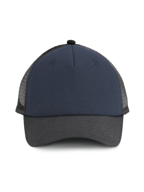 K-UP Casquette Trucker - 5 panneaux river blue / obscure grey / dark grey personnalisable