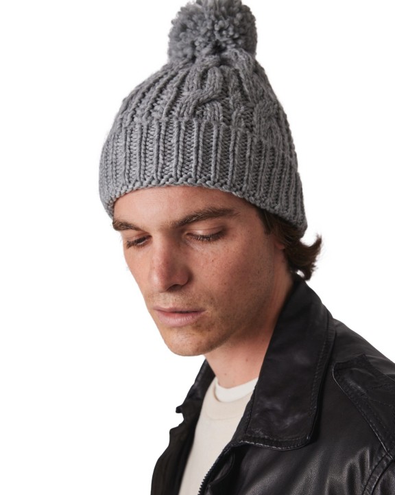 K-UP Strickmütze Mütze, Schal & Handschuh personalisierbar