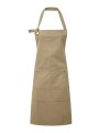 PREMIER Tablier à bavette "Calibre" khaki personnalisable