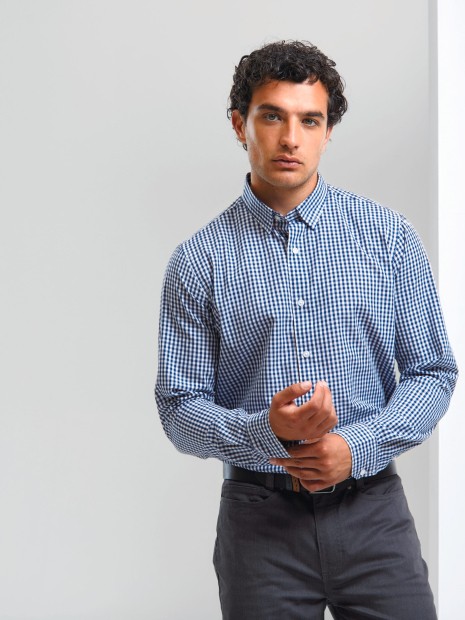 Chemises à personnaliser PREMIER Chemise vichy gros carreaux 