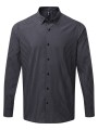 PREMIER Chemise vichy gros carreaux steel/black personnalisable