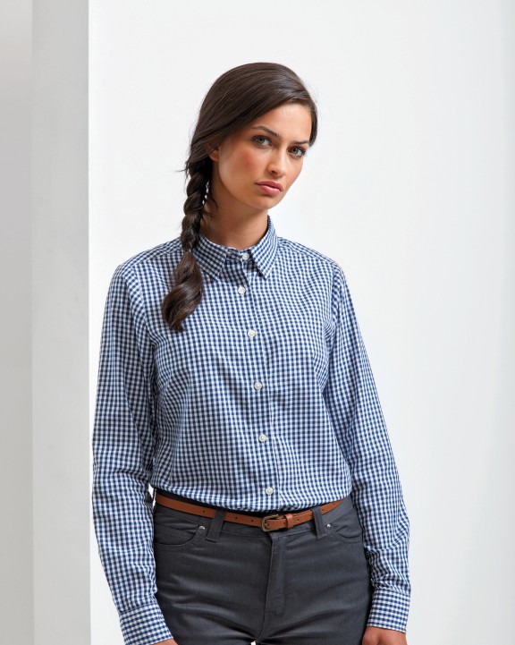 PREMIER Bluse mit großen Vichy-Karos Hemd personalisierbar