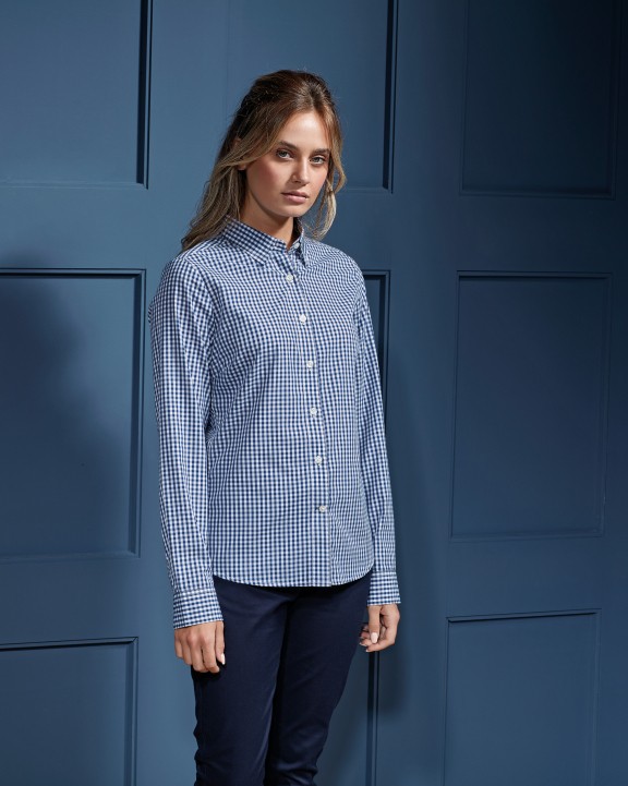 PREMIER Bluse mit großen Vichy-Karos Hemd personalisierbar