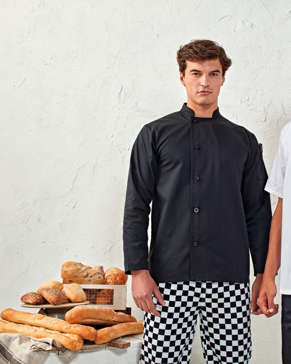 Veste personnalisable PREMIER Veste chef cuisinier manches courtes "Essential"
