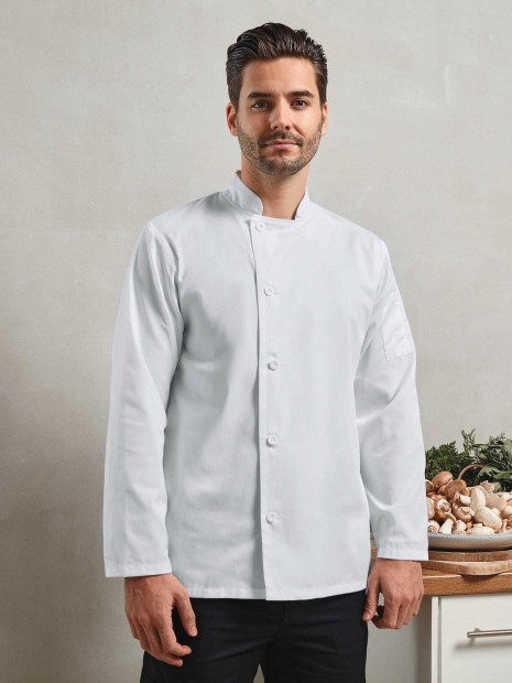 Vestes à personnaliser PREMIER Veste chef cuisinier manches longues "Essential" 
