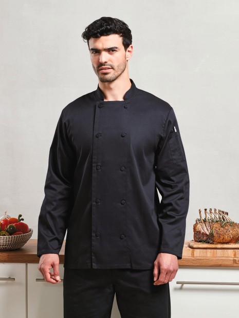 Vestes à personnaliser PREMIER Veste chef cuisinier manches longues Coolchecker® 