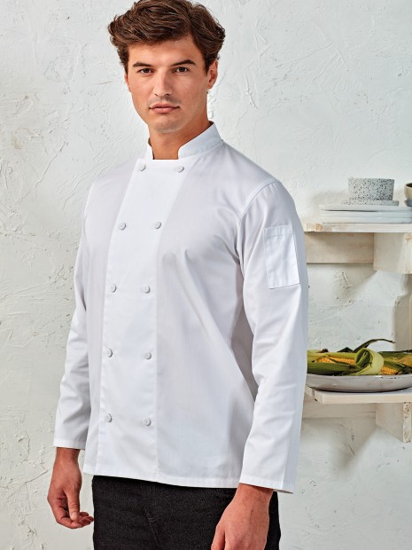Vestes à personnaliser PREMIER Veste chef cuisinier manches longues Coolchecker® 
