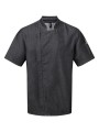 PREMIER Veste chef cuisinier "Zip close" Black Denim personnalisable