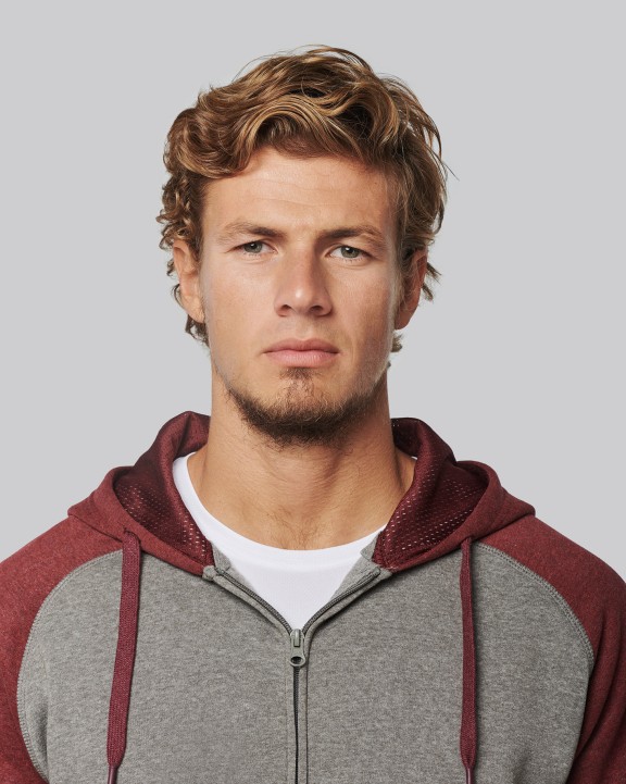 Sweat-shirt personnalisable PROACT Veste molleton zippée capuche bicolore unisexe