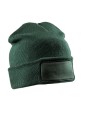 RESULT Bonnet imprimable double Tricot vert bouteille personnalisable