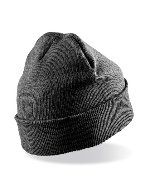 RESULT Bonnet imprimable double Tricot gris personnalisable