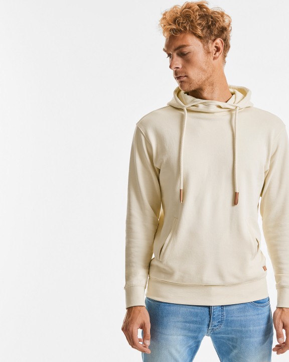 RUSSELL Kapuzensweatshirt mit hochgeschlossenem Kragen Pure Organic Sweatshirt personalisierbar
