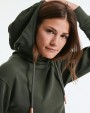 RUSSELL Kapuzensweatshirt mit hochgeschlossenem Kragen Pure Organic Sweatshirt personalisierbar