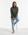 RUSSELL Kapuzensweatshirt mit hochgeschlossenem Kragen Pure Organic Sweatshirt personalisierbar