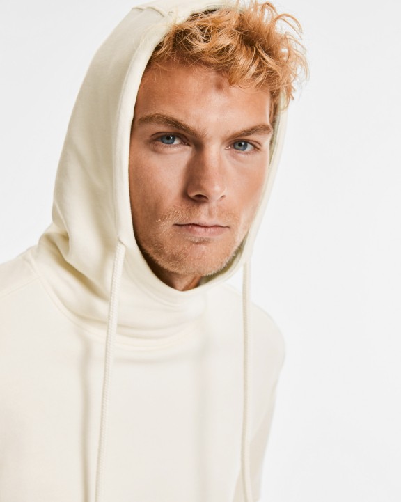 RUSSELL Kapuzensweatshirt mit hochgeschlossenem Kragen Pure Organic Sweatshirt personalisierbar