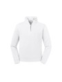 RUSSELL Sweat Col Zippé Authentic blanc personnalisable