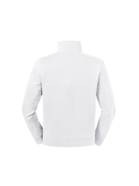 RUSSELL Sweat Col Zippé Authentic blanc personnalisable