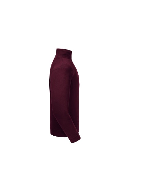 RUSSELL Sweat Col Zippé Authentic bordeaux personnalisable