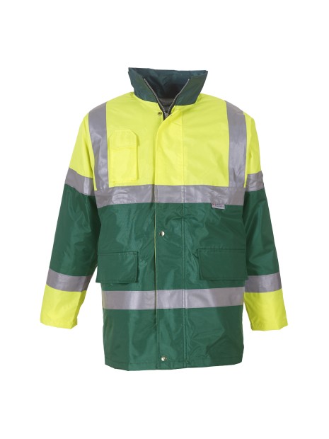 YOKO Veste contrastante haute visibilité hi vis yellow / green personnalisable