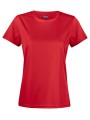 PROJOB 2031 T-SHIRT PRIO POLYESTER FEMME rouge personnalisable