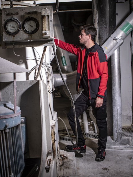 Softshells à personnaliser PROJOB 3120 SWEATHSIRT BI MATIERE CAPUCHE CONTRASTEE 