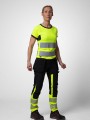 T-Shirts à personnaliser PROJOB 6012 T-SHIRT POLYESTER FEMME EN ISO 20471 CLASSE 2/1 jaune/noir