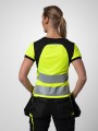 T-Shirts à personnaliser PROJOB 6012 T-SHIRT POLYESTER FEMME EN ISO 20471 CLASSE 2/1 jaune/noir