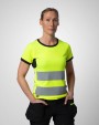 T-shirt PROJOB 6012 SIGNALISATIET-SHIRT EN ISO 20471 KLASSE 2 DAMES voor bedrukking &amp; borduring