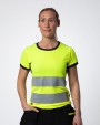T-shirt PROJOB 6012 SIGNALISATIET-SHIRT EN ISO 20471 KLASSE 2 DAMES voor bedrukking &amp; borduring