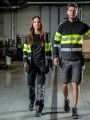 Sweat-shirts à personnaliser PROJOB 6122 SWEATSHIRT FULL ZIP CAPUCHE EN ISO 20471 CLASSE 1 