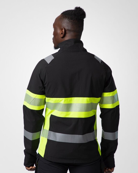 Veste personnalisable PROJOB 6442 SOFTSHELL IMPERMEABLE - EN ISO 20471 CLASSE 1