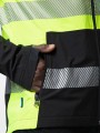 Softshells à personnaliser PROJOB 6442 SOFTSHELL IMPERMEABLE - EN ISO 20471 CLASSE 1 jaune/noir