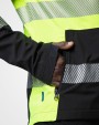 Veste personnalisable PROJOB 6442 SOFTSHELL IMPERMEABLE - EN ISO 20471 CLASSE 1