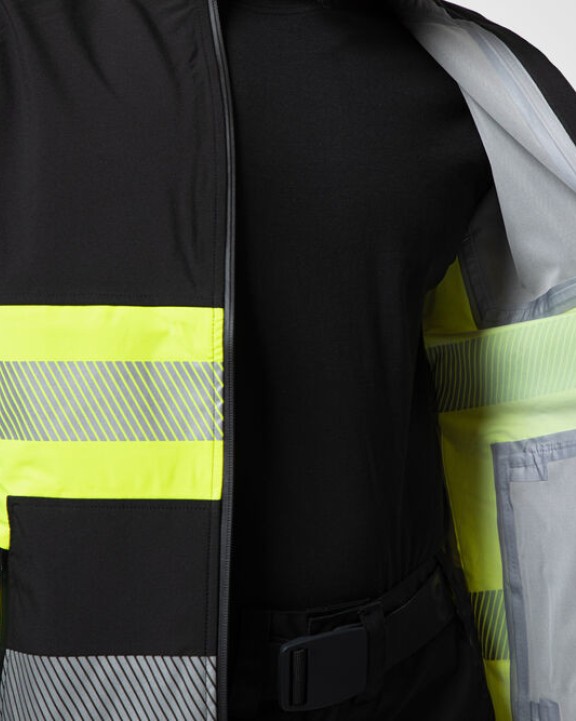 Veste personnalisable PROJOB 6442 SOFTSHELL IMPERMEABLE - EN ISO 20471 CLASSE 1