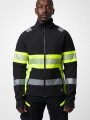 Softshells à personnaliser PROJOB 6442 SOFTSHELL IMPERMEABLE - EN ISO 20471 CLASSE 1 jaune/noir