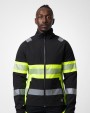 Veste personnalisable PROJOB 6442 SOFTSHELL IMPERMEABLE - EN ISO 20471 CLASSE 1