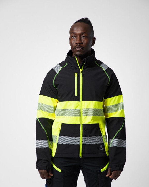 PROJOB 6443 SOFTSHELL JACKE EN ISO 20471 KLASSE 1 Jacke personalisierbar