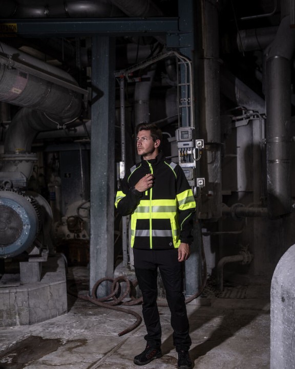 PROJOB 6443 SOFTSHELL JACKE EN ISO 20471 KLASSE 1 Jacke personalisierbar
