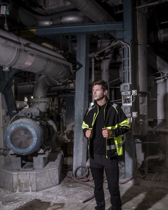 PROJOB 6443 SOFTSHELL JACKE EN ISO 20471 KLASSE 1 Jacke personalisierbar